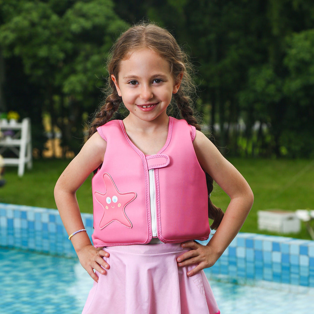 Women's Inflatable Swimming Aid with Colorful Flamingo Design Kalsten