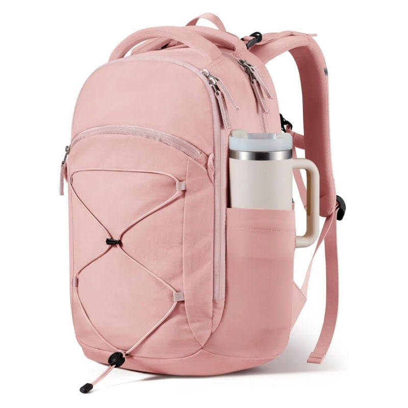 Multifunctional backpack with drink compartment and elastic lacing Kalsten