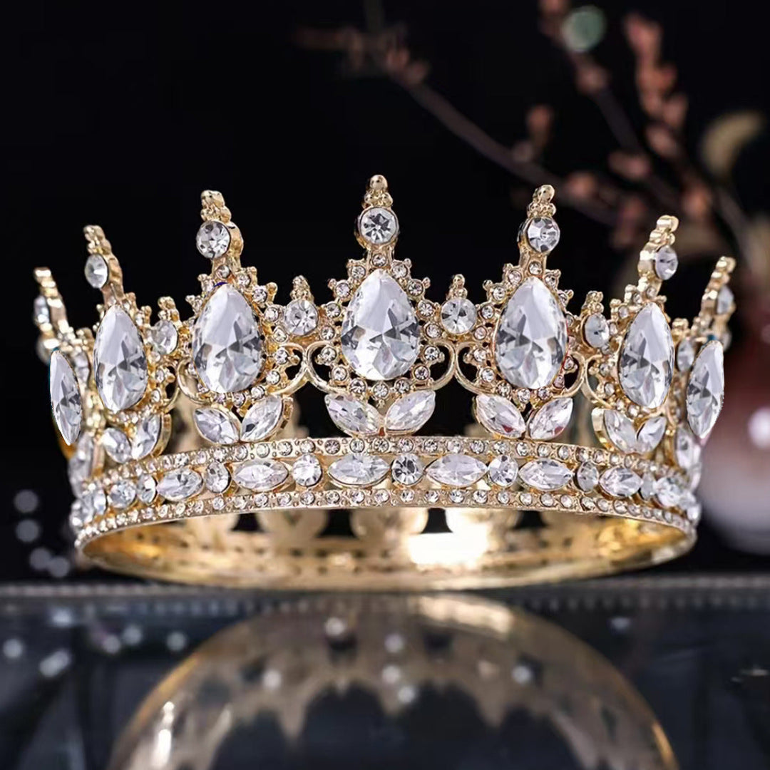 Ladies Luxurious Festive Crown with Shining Gemstones Kalsten