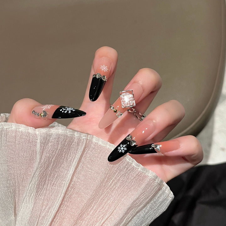 Artistic Long Stiletto Press-On Nails Kalsten