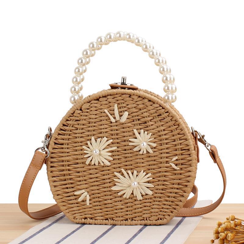 Round base bag with pearl decoration Kalsten