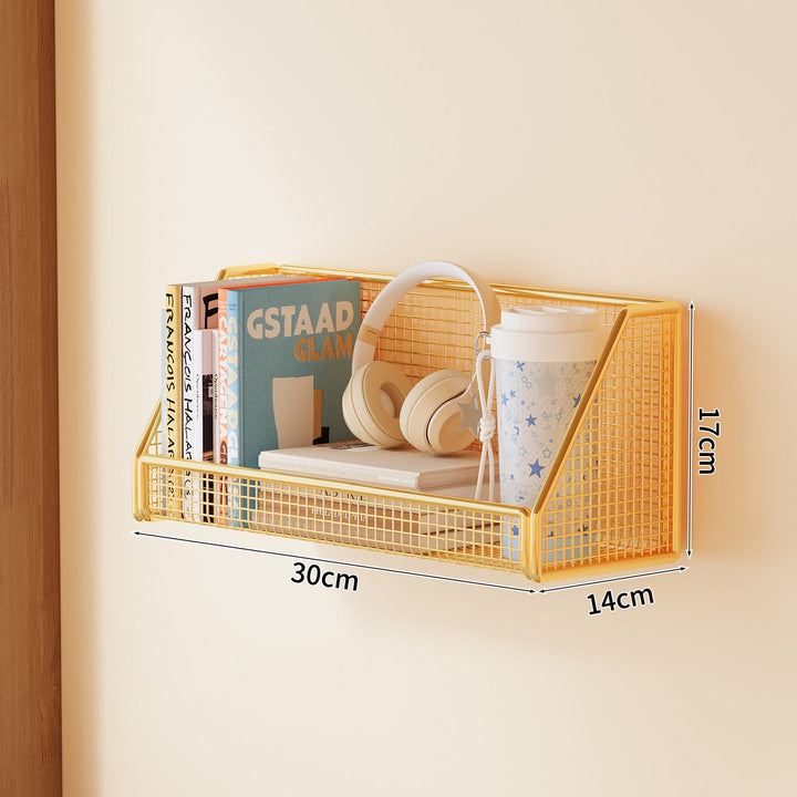 Wall-Mounted Mesh Storage Shelf Kalsten
