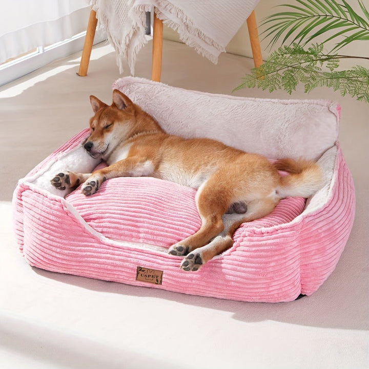 Plush Corduroy Dog Bed