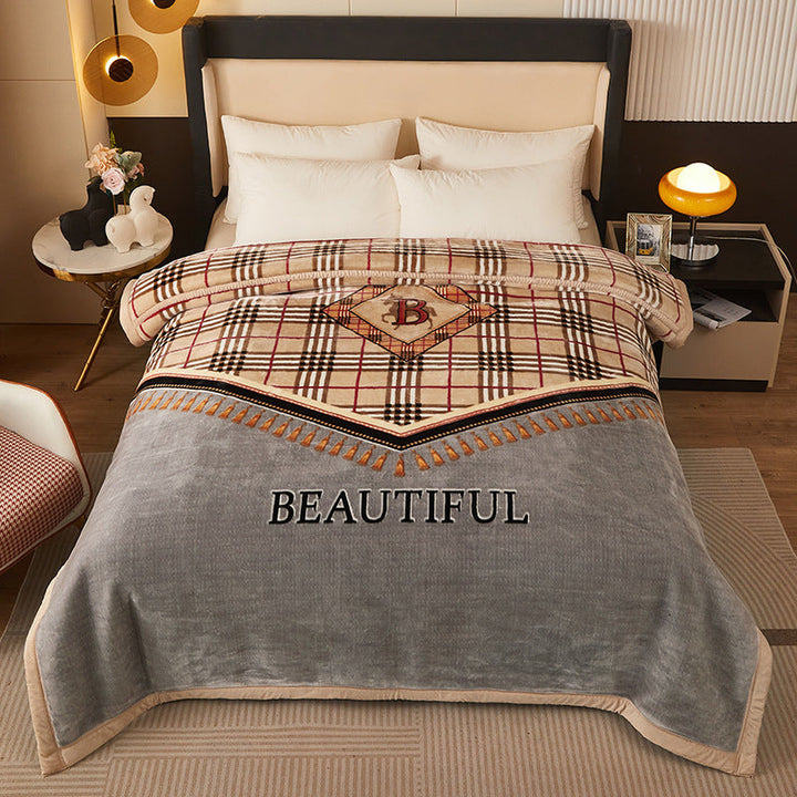 Decorative Fleece Throw Blanket Kalsten