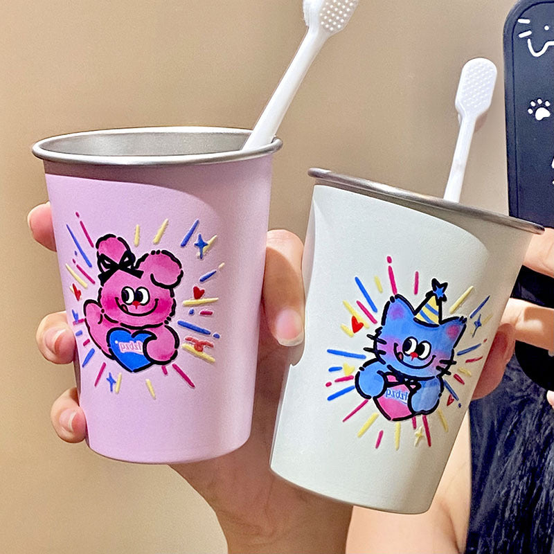 Drink cup with cheerful cat design Kalsten
