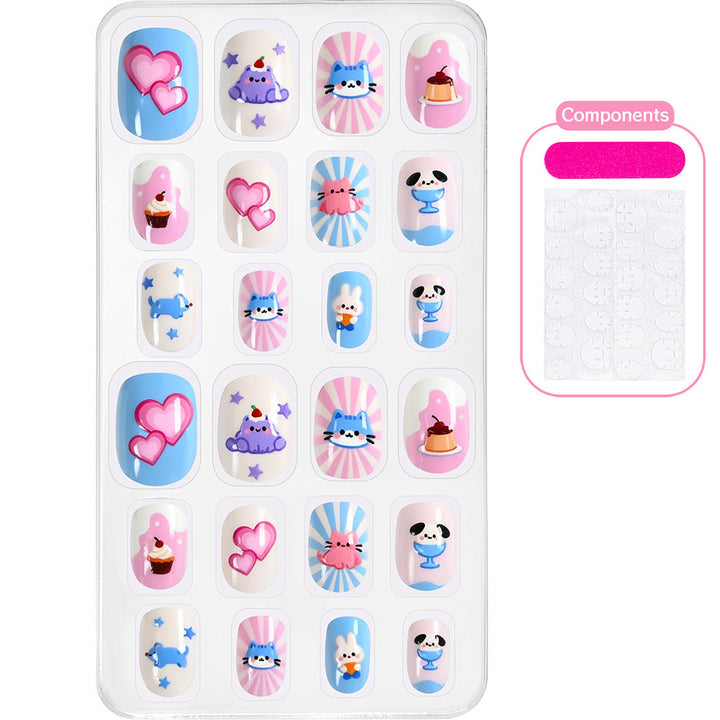 Themed Summer Beach Nail Art Press-On Nails Kalsten