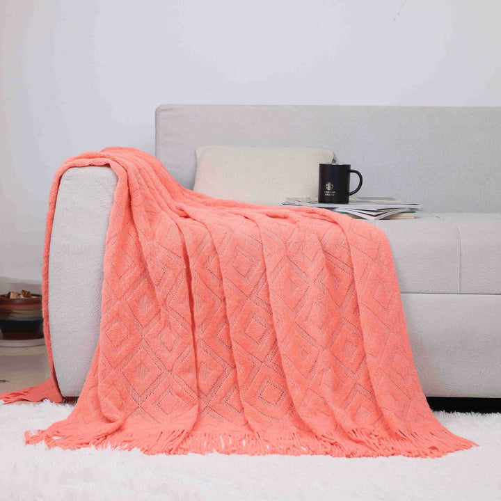 Cozy Knit Throw Blanket Kalsten