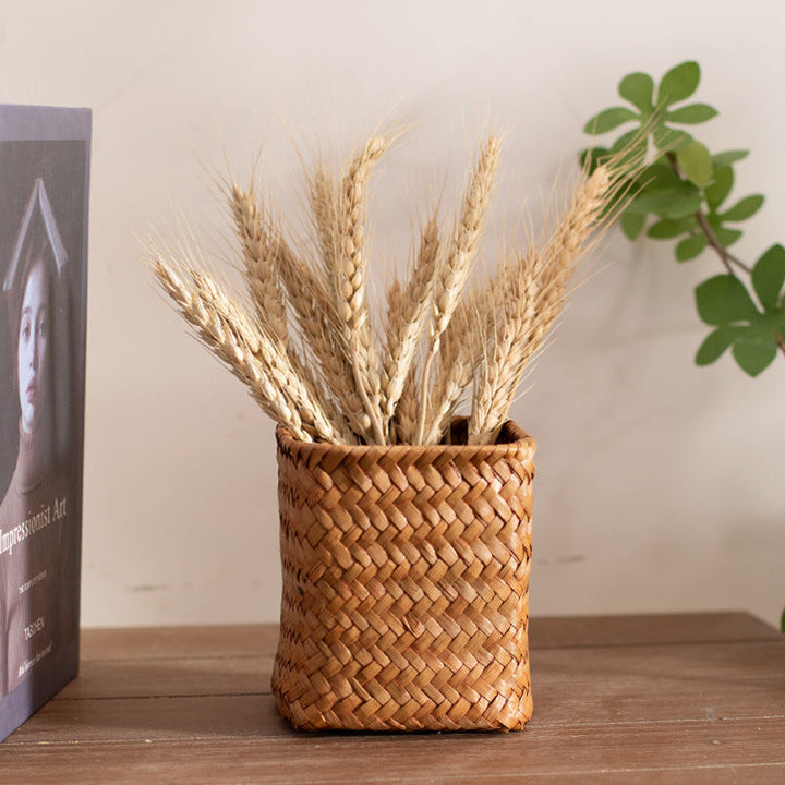 Handcrafted Square Wicker Storage Container Kalsten