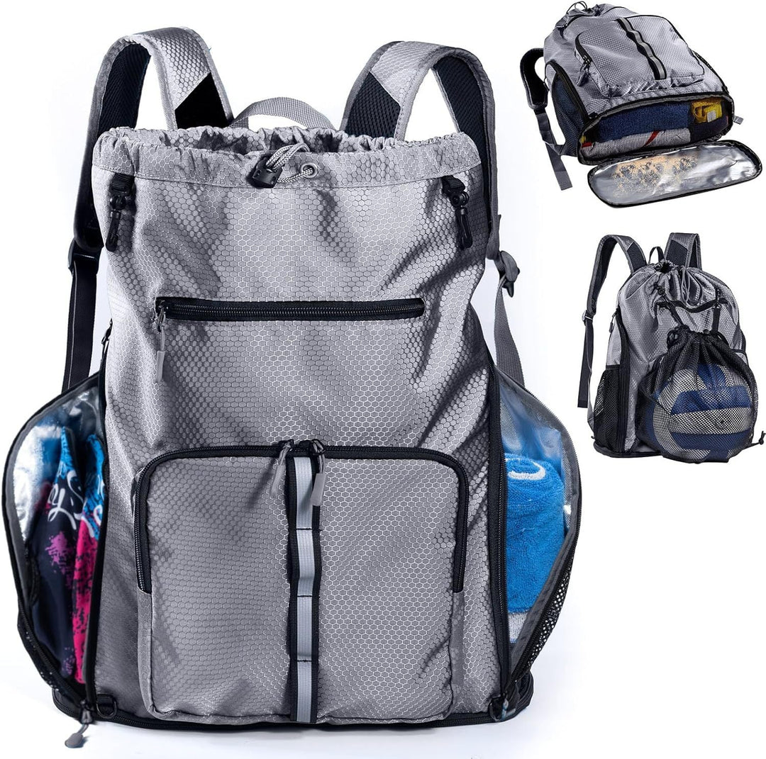 Multifunctional leisure backpack with special compartments for towels and sports accessories Kalsten