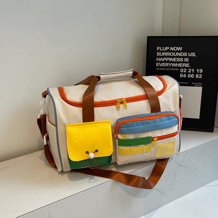 Multifunctional Sports Duffel Bag With Practical Outside Pockets Kalsten