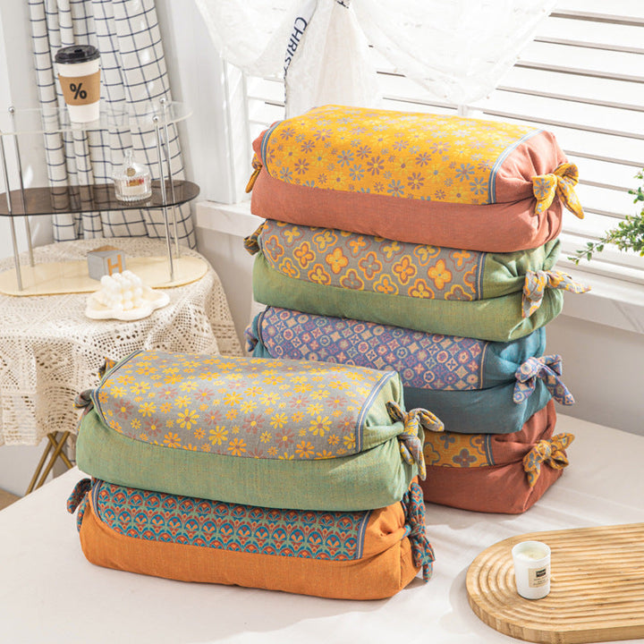 Women Decorative Neck Roll with Floral Pattern Kalsten