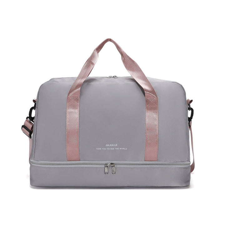 Sporty Travel Bag With Spacious Interior Compartment And Removable Shoulder Strap Kalsten