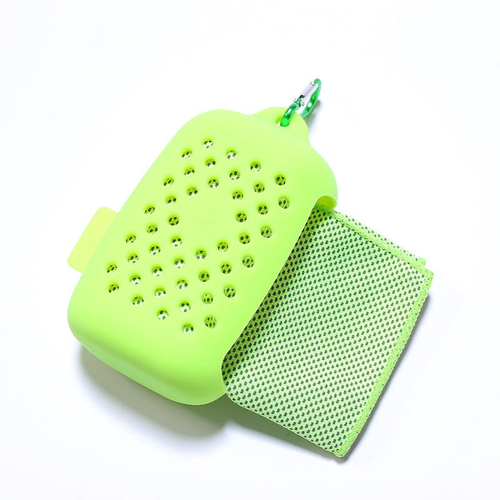 Women Portable Silicone Case with Integrated Cleaning Cloth Kalsten