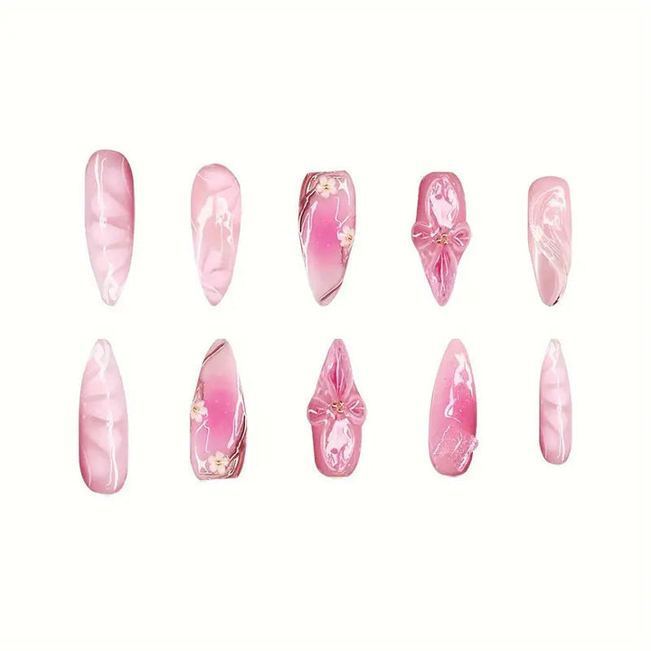 Decorative Floral Nail Art Extensions Kalsten