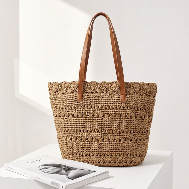 Handcrafted shoulder bag with unique mesh structure Kalsten