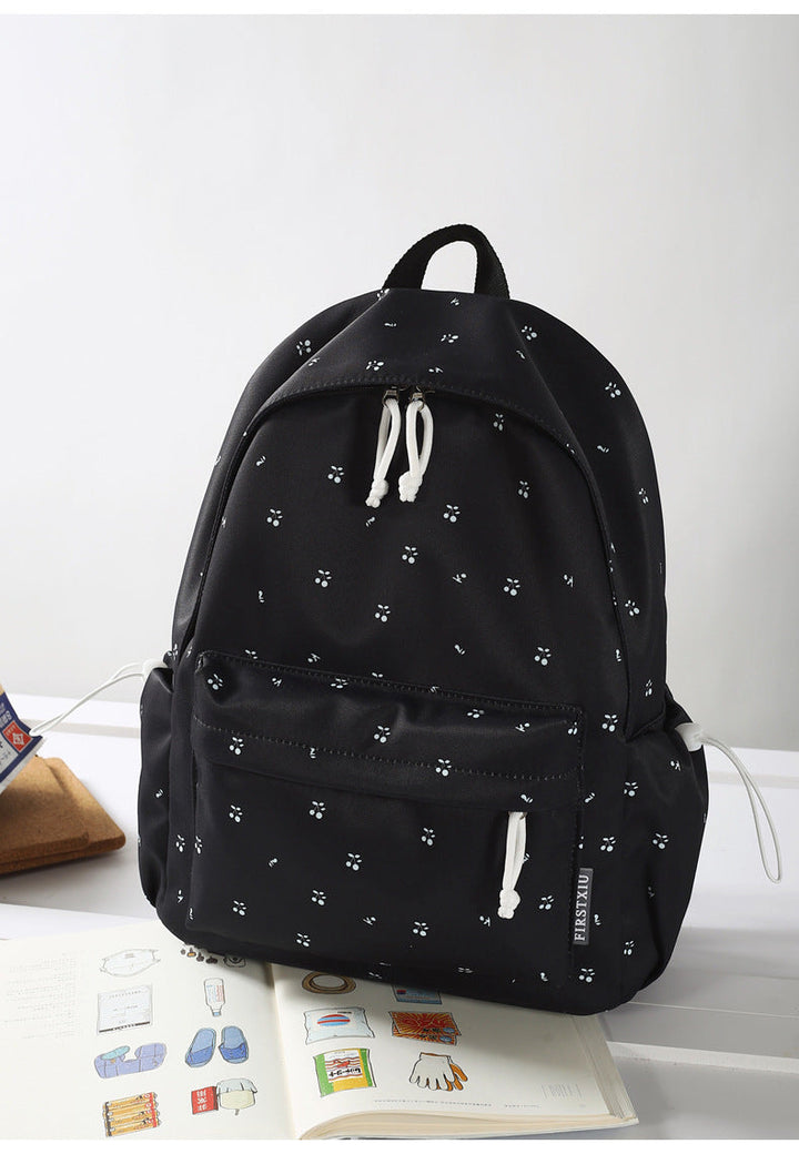 Floral Patterned Lightweight School Backpack