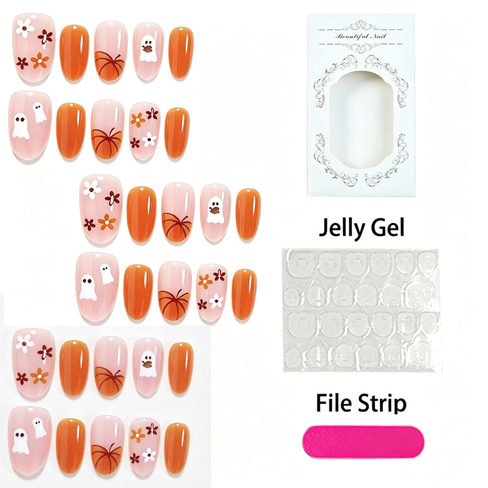 Creative Nail Art Set with Halloween-Themed Stencils Acalora