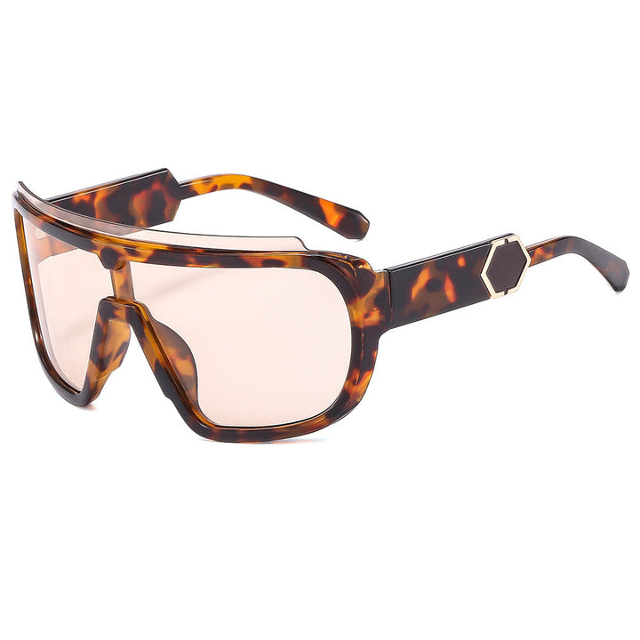 Women's sporty sunglasses with futuristic design and wide front Kalsten