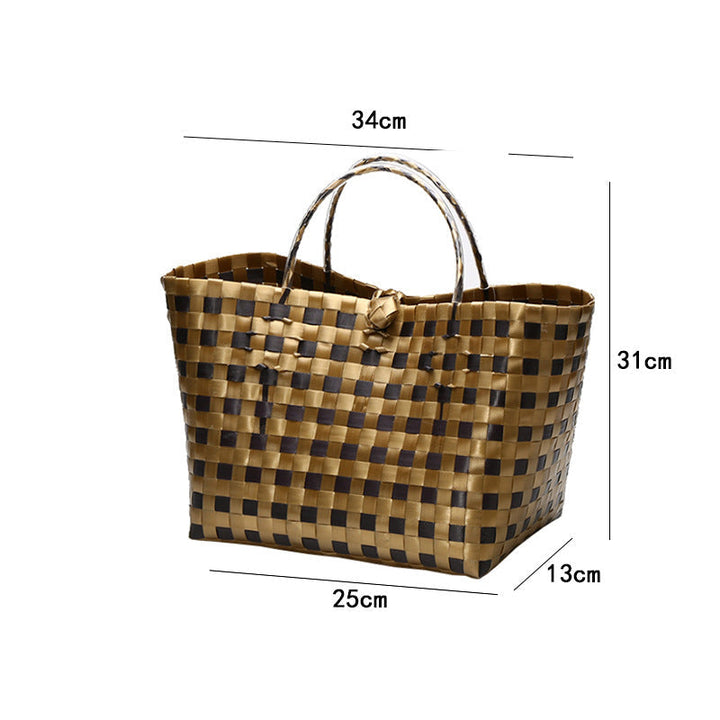 Large Capacity Woven Shopping Tote Kalsten