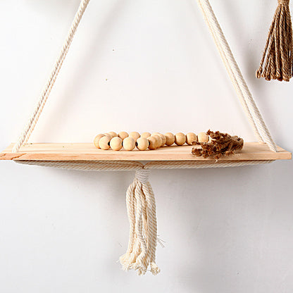 Macrame Triangle Floating Shelf Acalora