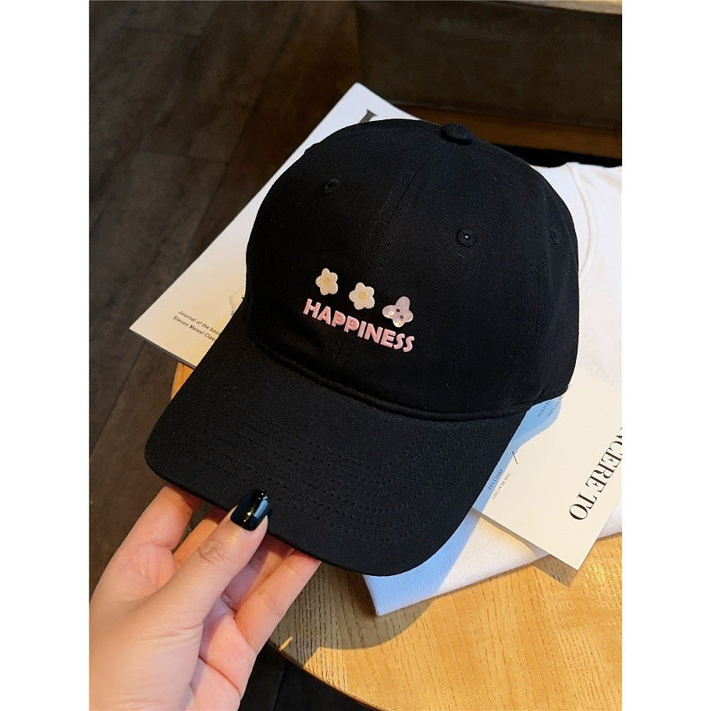 Women's Embroidered Happiness Baseball Cap Kalsten