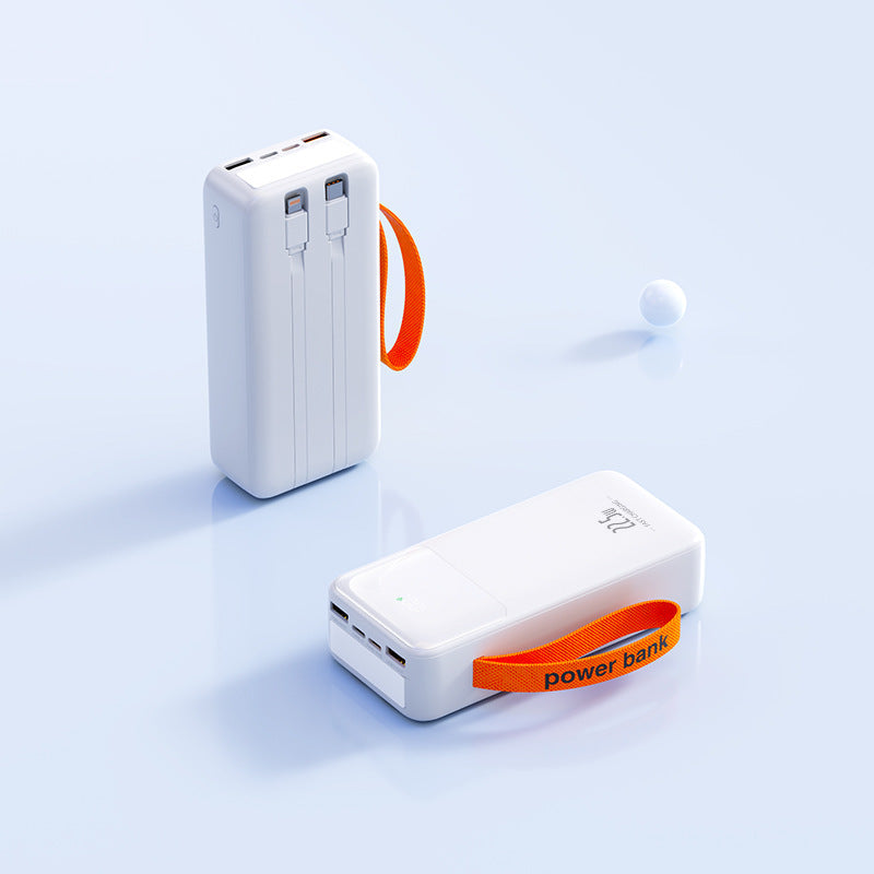 Portable power bank with integrated cable management and fast charging function Kalsten