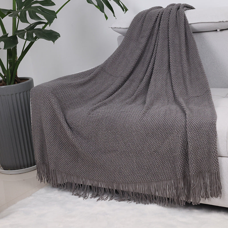 Cozy Knitted Throw Blanket Kalsten