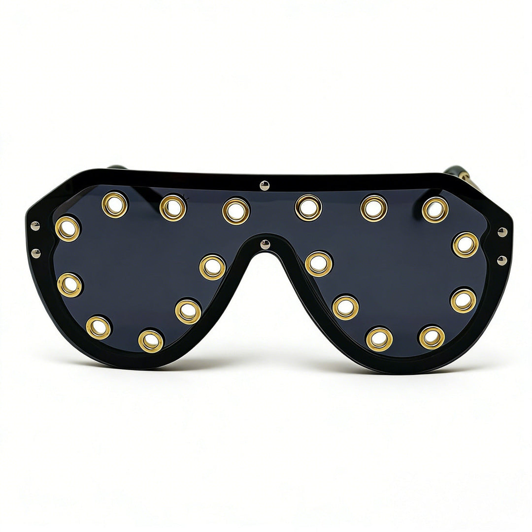 Women's statement sunglasses in futuristic design with decorative elements Kalsten