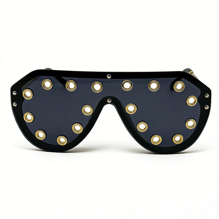 Women's statement sunglasses in futuristic design with decorative elements Kalsten