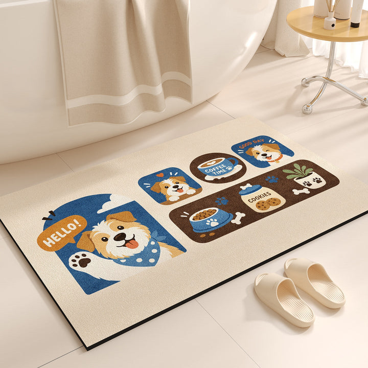 Cute Cartoon-Themed Bath Mat Kalsten
