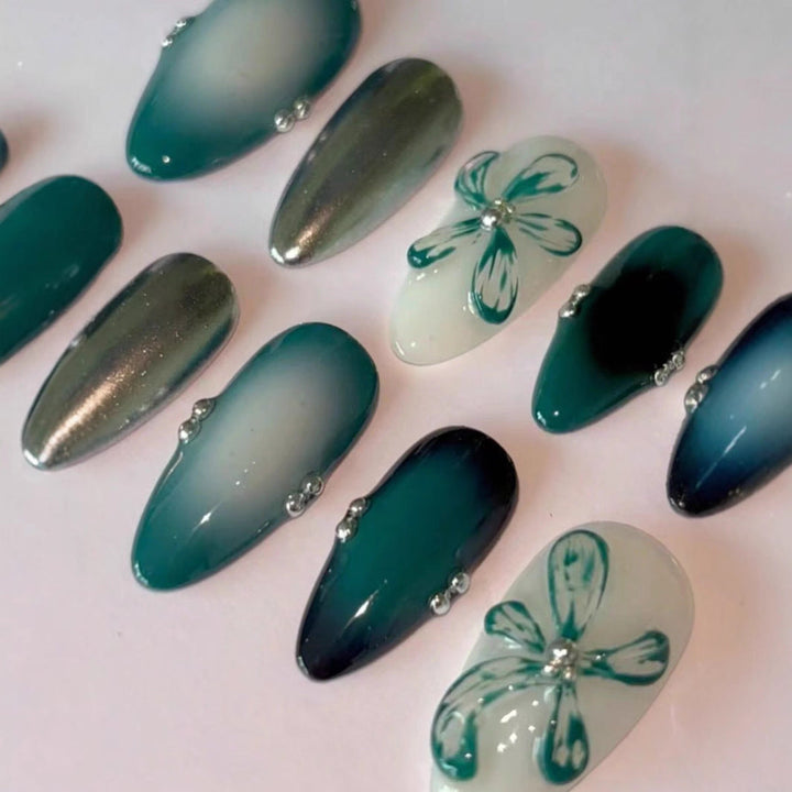Artistic Press-On Nail Art Set Kalsten