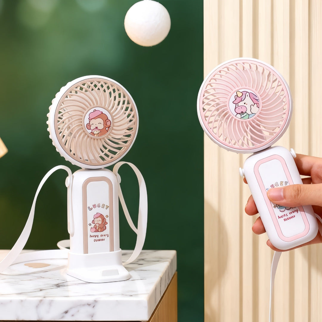 Ladies Portable Hand Fan with Cute Design Kalsten