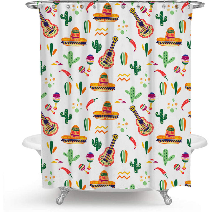 Coffee-Themed Shower Curtain Kalsten