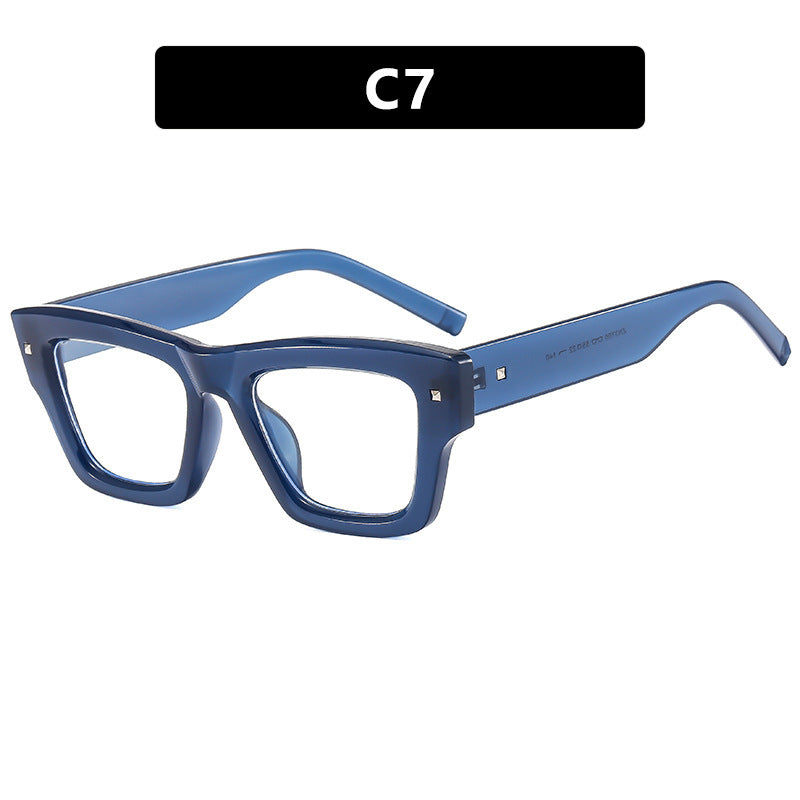 Ladies fashionable rectangular glasses with multifaceted design Kalsten
