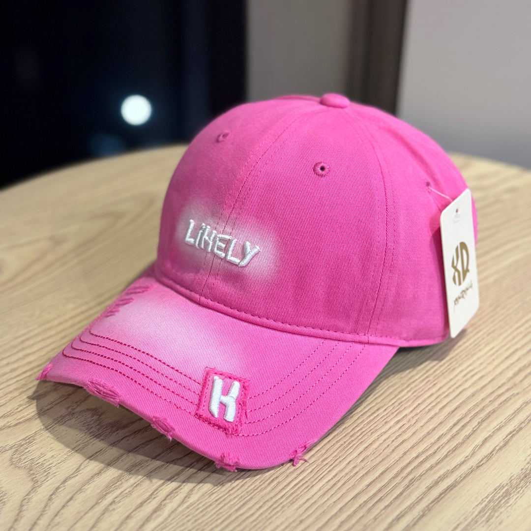 Women's Distressed Embroidered Baseball Cap Kalsten