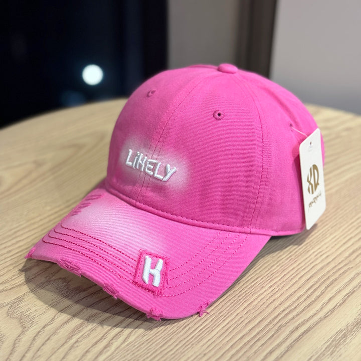 Women's Distressed Embroidered Baseball Cap Kalsten