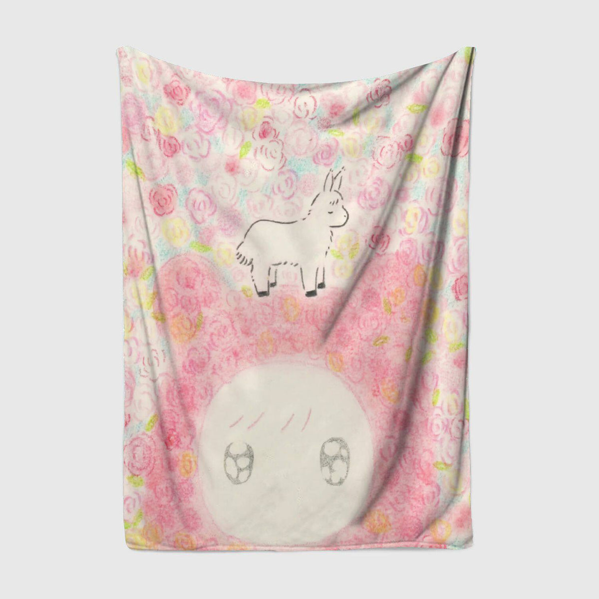 Playful Illustrated Fleece Blanket