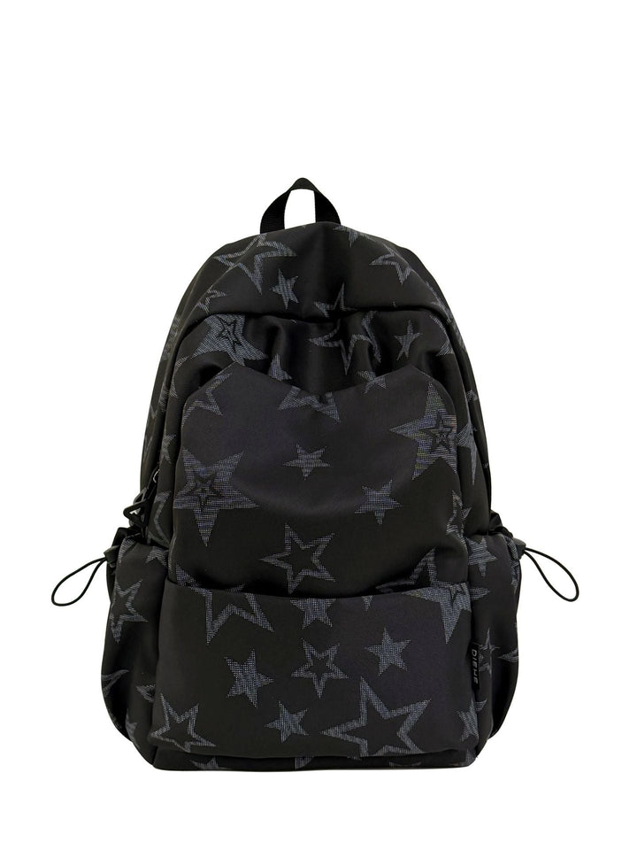 Star-Embroidered Casual School Backpack Kalsten