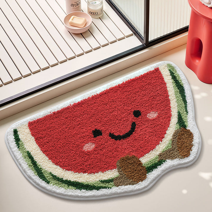 Cute Citrus Fruit Design Bath Mat Kalsten