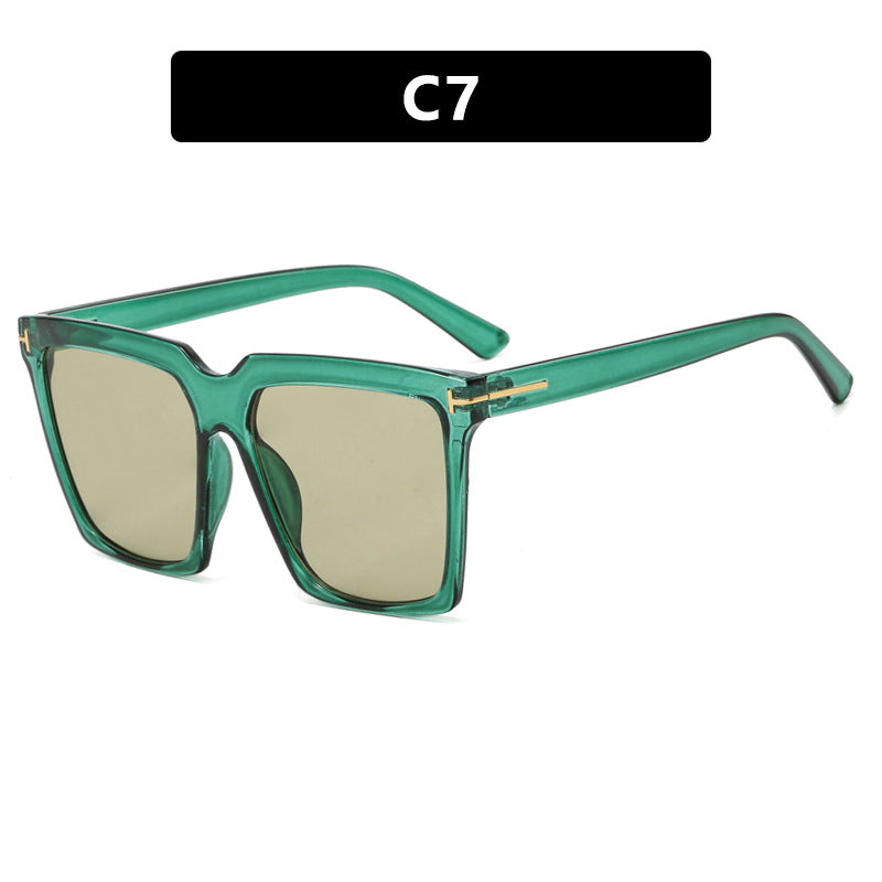 Women's square sunglasses with elegant metal accent Kalsten