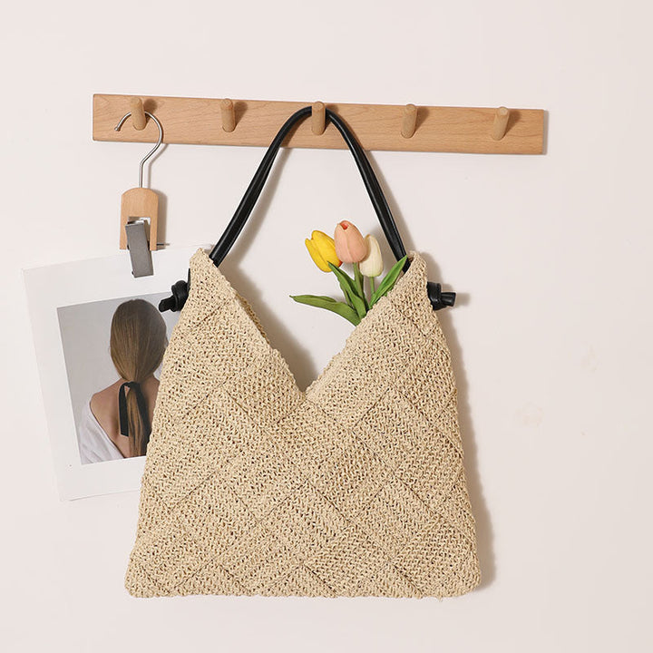 Braided Shoulder Bag Made of Natural Materials Kalsten