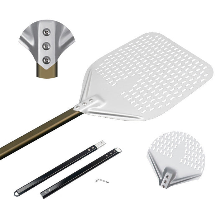 long-handle aluminum pizza peel with thin rectangular blade Kalsten