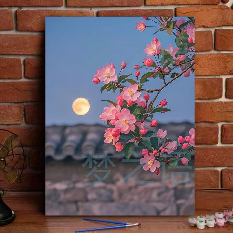 Floral Landscape Canvas Art Print Kalsten