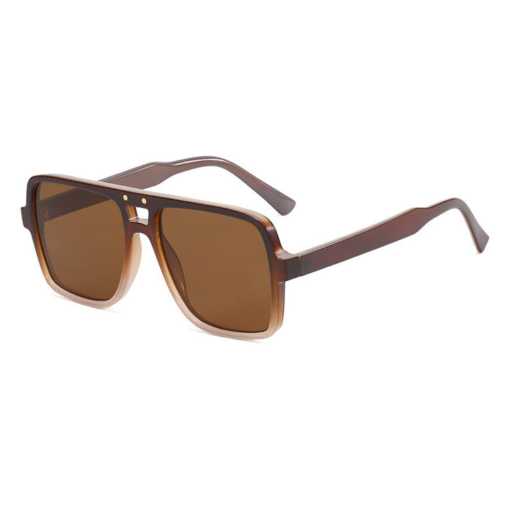 Women's square oversized sunglasses with trendy transparent frame Kalsten
