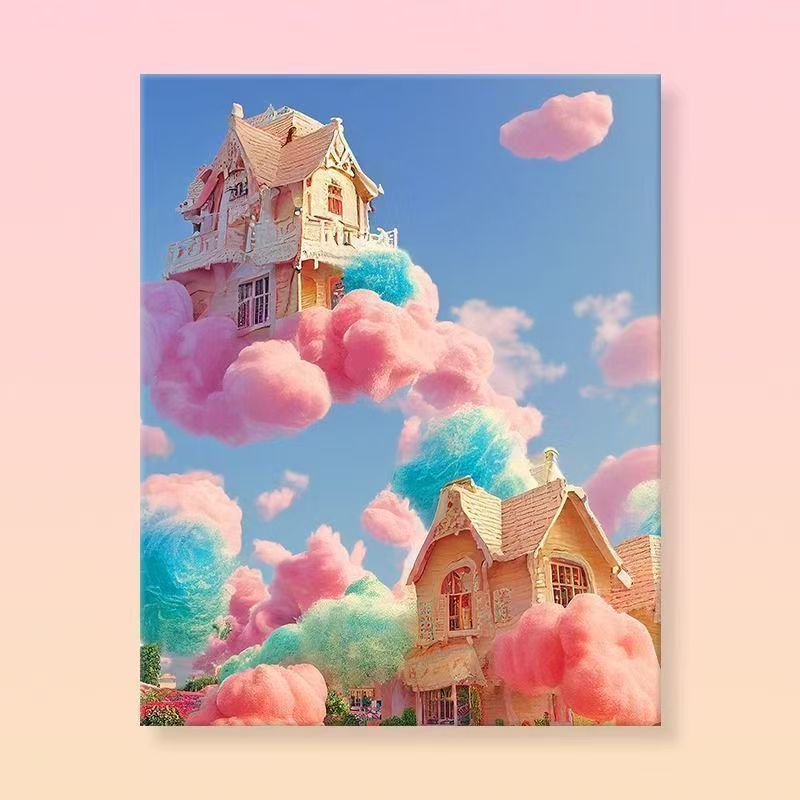Whimsical Fantasy Landscape Canvas Art Kalsten