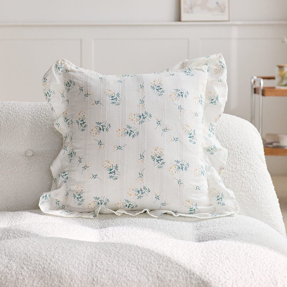 Decorative Ruffled Throw Pillow