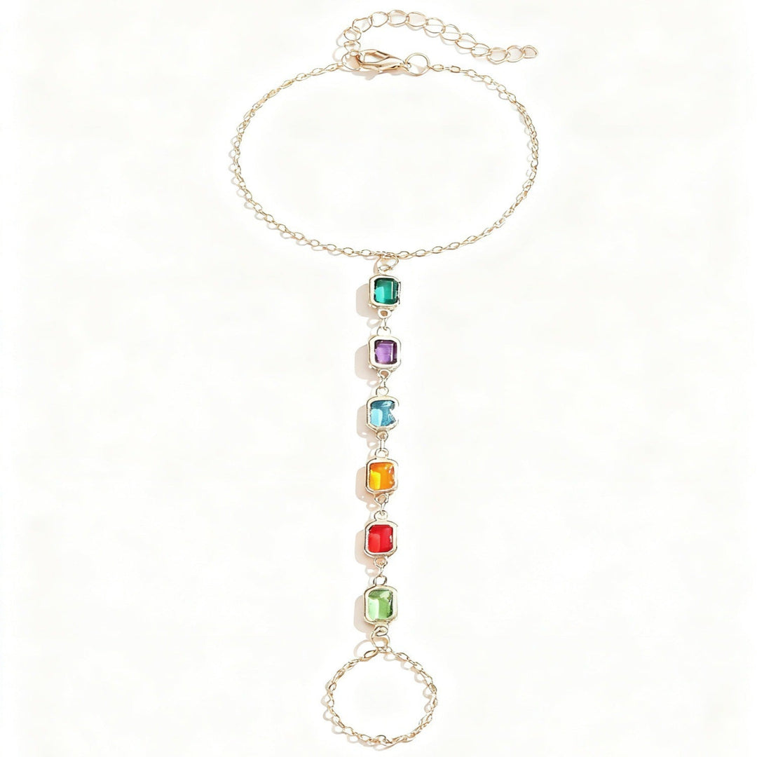 Colorful Gemstone Charm Bracelet Kalsten