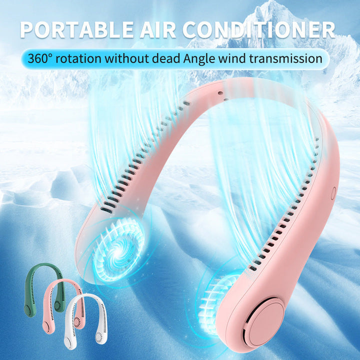 Ladies Portable Neck Fan with Ergonomic Design Kalsten