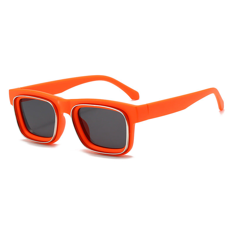 Women's fashionable square sunglasses with contrasting frame Kalsten