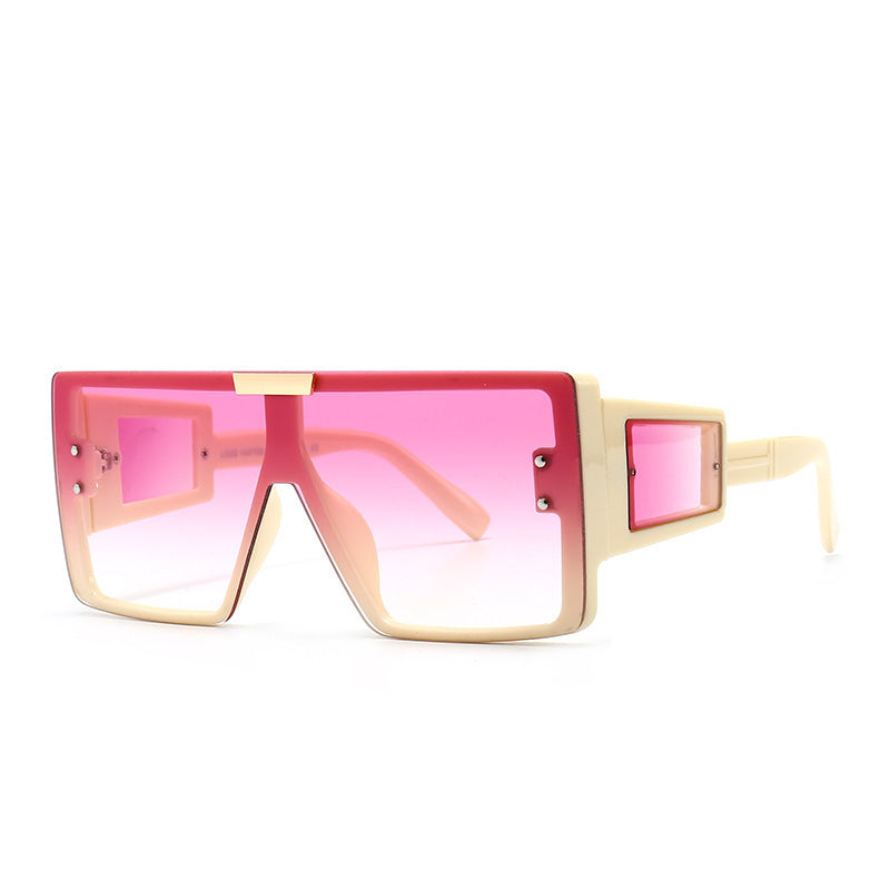 Women's stylish sunglasses in futuristic style with large frame Kalsten